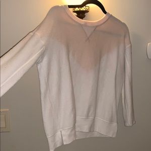 long sleeve; pink fade white